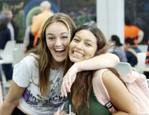 SUNY Orange students happily celebrated the grand opening of the new student lounge on the first floor of the Shepard Student Center on the College’s Middletown campus on Monday, August 28.