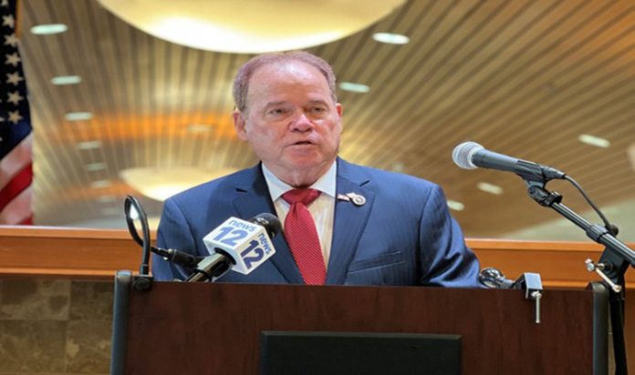 Rockland County Executive Ed Day unveiled his proposed 2024 $870 million budget at the Robert Yeager Health Complex in New City, which includes a 2% County Property Tax cut.