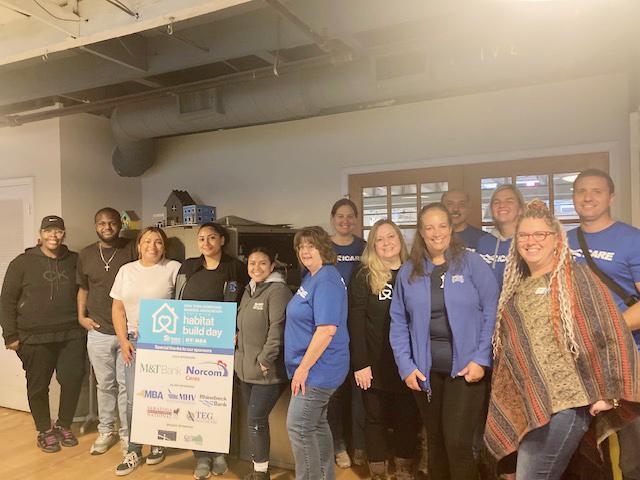 Friday morning, staff members from Habitat for Humanity of Greater Newburgh partnered with The New York Banker’s Association for the first Statewide Build Day in honor of former President and dedicated Habitat volunteer, Jimmy Carter, and his 99th birthday on Sunday, October 1.