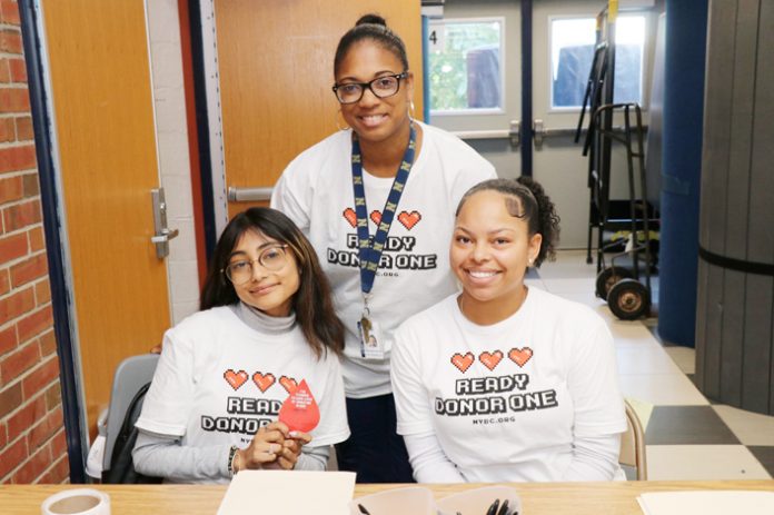 In collaboration with the New York Blood Center, the NFA Future Healthcare Professionals, also known as NFA Health Science Career students, hosted their first blood drive of the season.