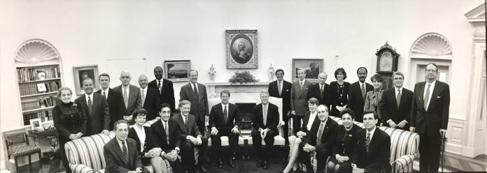 Oval Office photo taken on Nov. 8, 1996 by Robert McNeely.
