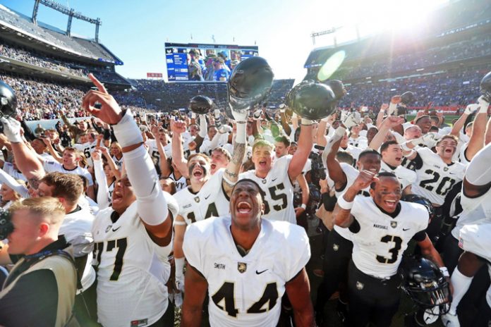 The Army West Point Black Knights (3-6) defeated rival #17 (AP)/#25 (CFP) Air Force Falcons (8-1), 23-3, at Empower Field at Mile High Home of the Denver Broncos.