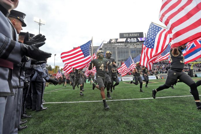 The Army West Point Black Knights defeated the Holy Cross Crusaders on Veterans Day at Michie Stadium, a week after an emphatic victory over rival Air Force.