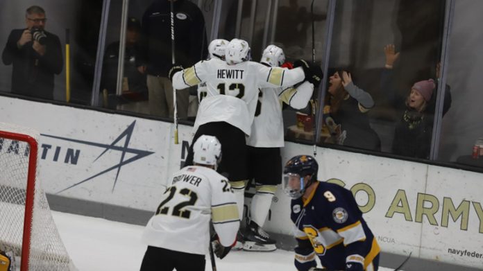 Army West Point Hockey collected its first victory of the season with a win over Canisius.