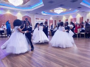 Participants in Saturday’s Inaugural Emerging Leaders Elementary Cotillion display their impressive waltzing skills.