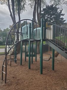 New playground equipment at Memorial Park in Nyack.