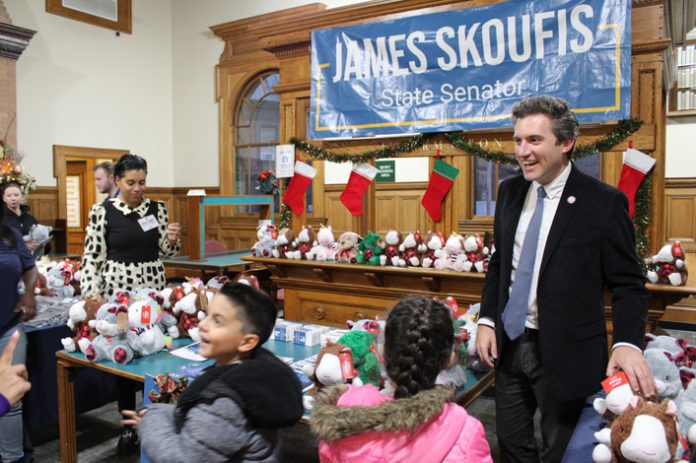 Senator Skoufis hosts Annual Stuffed Animal Giveaway.