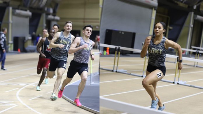 The Army West Point track teams competed in the West Point Open Saturday at Gillis Fieldhouse.