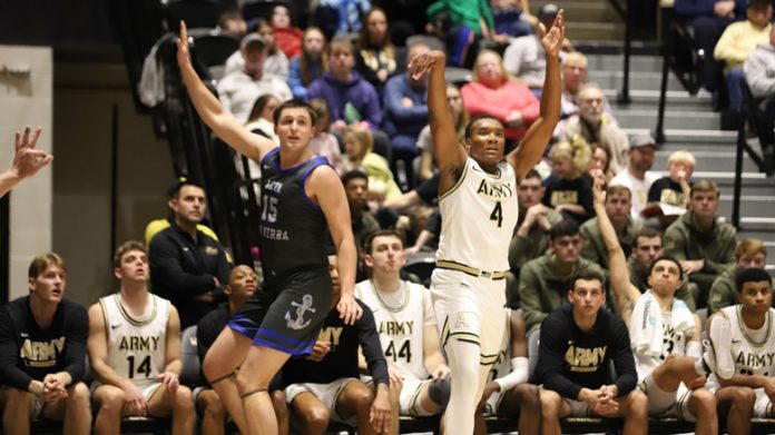 The Army West Point men’s basketball team (4-9, 0-0 PL) defeated Merchant Marine on Saturday afternoon behind a double-double from star freshman Josh Scovens.