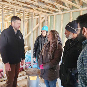 Senator Pat Ryan was on hand Monday lending a hand at Habitat for Humanity of Greater Newburgh’s Annual Volunteer Day of Service on Dr. Martin Luther King Jr. Day. The event included construction- involving volunteers and soon- to- be homeowners-on several homes in the area.