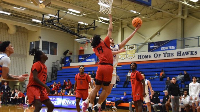 SUNY New Paltz fell to visiting Oneonta in a tight game, 58-51 Saturday in the Hawk Center. Photo: Monica D’Ippolito