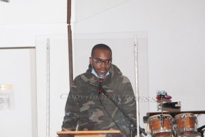 Tyrese Boykin presented a historical perspective of Charles Richard Drew as the Black History Committee of the Hudson Valley held its 55th Inspirational Service on Wednesday, February 21, 2024 at Mt. Carmel Church of Christ DOC in Newburgh, NY. Hudson Valley Press/CHUCK STEWART, JR.