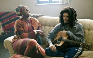 Lashanna Lynch and Kingsley Ben-Adir in Bob Marley: One Love.