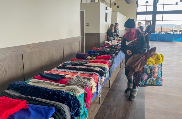 The Desmond Center for Community Engagement and Wellness’s Coat Drive at Mount Saint Mary College gave participants warm winter clothing including coats, hats, gloves, and shoes.