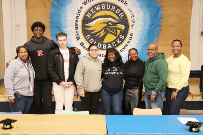 College freshmen who graduated from Newburgh Free Academy West Campus just last year returned to share their knowledge and expertise.