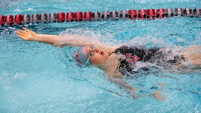 Rippon and Wiener post runner-up finishes as the Vassar College Women’s Swimming and Diving team closed out the 2024 Liberty League Championship in fourth-place. Photo: Carlisle Stockton