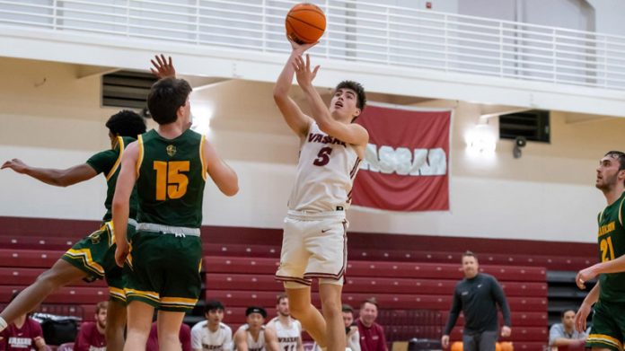 Freshman Forward Sebastian Medina tied his career high in points with 12 along with seven rebounds, two blocks and two steals. Photo: Carlisle Stockton