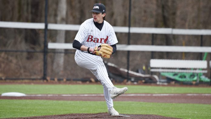 The Bard baseball team lost the weekend series to Bates, which concluded on Sunday afternoon at Honey Field. Photo: Wais Kakarr