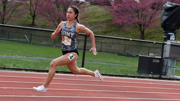 The Army West Point track and field teams fell to Navy on Saturday at Shea Stadium.