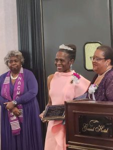 Nyhisha Gibbs, (in middle), the Director of Community Engagement- Dutchess Outreach and an avid community leader and collaborator, was one of eight recipients honored at Saturday’s 104th Lincoln-Douglass Awards Luncheon, presented by the Poughkeepsie Neighborhood Club, Inc.