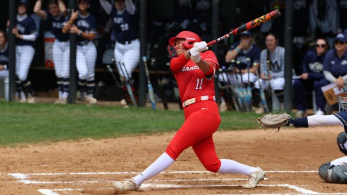 Miah McDonald reached 10 homers for the season and 100 RBIs for her career on Saturday. Photo: Jalen Rizzo