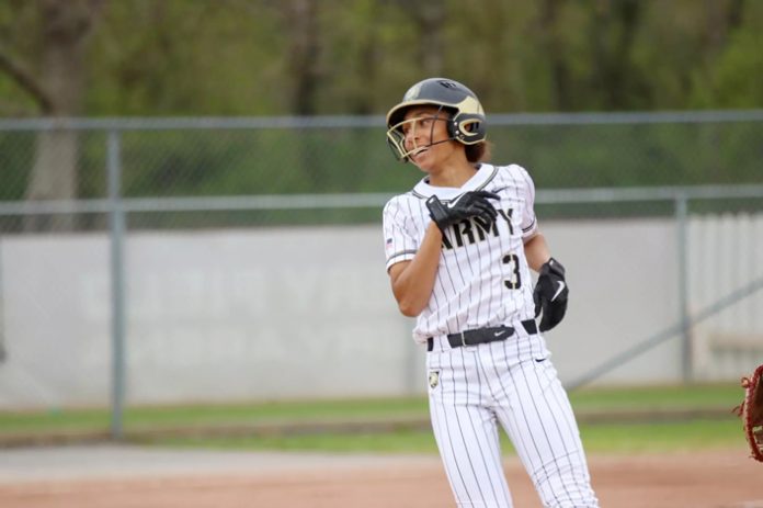 The Army West Point softball squad sealed the series against Colgate to lock in the fourth seed in the Patriot League Championship. Pictued above Army Black Knights Kayla Edwards.