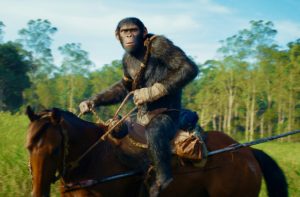 Owen Teague in Kingdom of the Planet of the Apes.