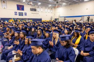 Graduates and their guests filled the gymnasium for each of three Commencement ceremonies at SUNY Westchester Community College.