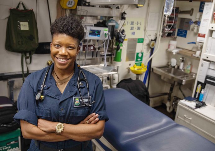 Sailor with family ties to Maybrook serves aboard USS Robert Smalls. Petty Officer 2nd Class Tamarra Francois, whose family lives in Maybrook, New York, serves the U.S. Navy assigned to USS Robert Smalls. Photo Provided