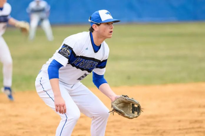 The Mount Saint Mary College baseball team lost in 7 innings to Bethany College. Photo: Lee Ferris