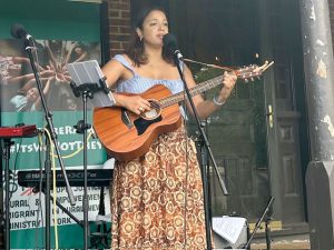 Yeni, of the City of Middletown, delivers a classic Beatles melody at Saturday’s Voices of Hope concert.