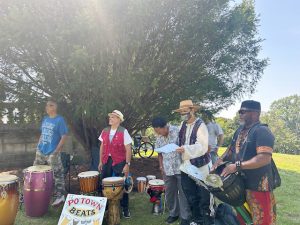 P’Town Beats provides drumming entertainment Saturday during the Annual Frederick Douglass Day event.