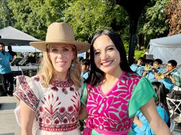Bilingual Master of Ceremonies, Nayelli Chavez-Geller and Jenifer Hernandez, led the audience through performances from various regions of Mexico during La Guelaguetza 2025.
