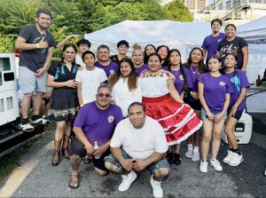 Ballet Folklorico Guadalupano poses for a photo during La Guelaguetza 2025.