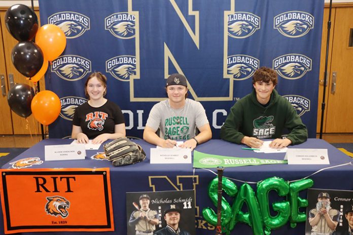 Allison VanDalinda, Nicholas Schmidt and Connor Hollenbeck.