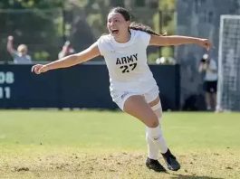 Army sophomore Makaela Morrell scored her first collegiate goal, which ended up being the game-winner in the 49th minute.