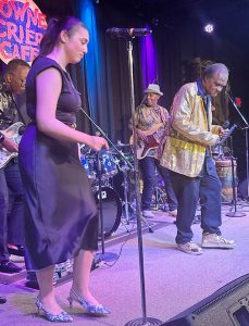 Vocalists Gianna “Gigi” Morales and Bosco closed the show with the foot-stomping, spirit-lifting anthem “Don’t Let the Devil Have a Tussle” at their album debut concert for their new album “Real Gospel in Music According to Jazz”.