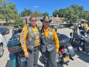 On left is Ida “Gator” Tatum from NABSTMC North Jersey and Kris “KC” Clark from New Jersey Buffalo Soldiers Chapter.