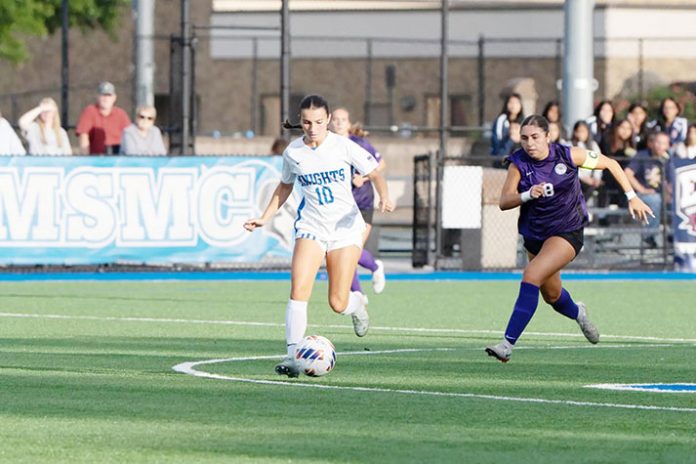 Mount Saint Mary College women's falters against SUNY Oneonta in a 1-0 contest.