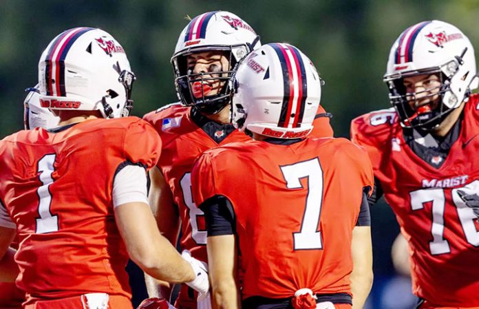 Connor Hulstein scored his third touchdown in as many games. Photo credit: Rich Schultz