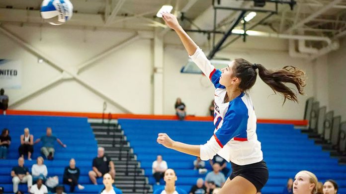 Hawks earn five-set win over Hartwick, fall in three sets to Williams. Photo: Monica D'Ippolito