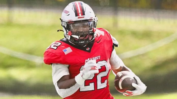 In addition to his two touchdowns, Shannon led Marist with 58 rushing yards and accounted for 137 total yards. Photo: Carlisle Stockton