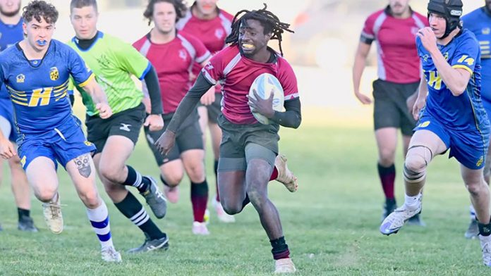 Vassar Rugby It was a must win Conference game for the Vassar Men's Rugby team on a beautiful sunny day at the Farm. Photo: Carlisle Stockton