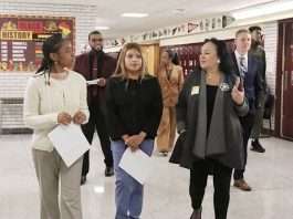 Dr. Betty A. Rosa, Commissioner of Education & President of the University of the State of New York, visited Mount Vernon High School and Mount Vernon STEAM Academy on Friday, October 17.