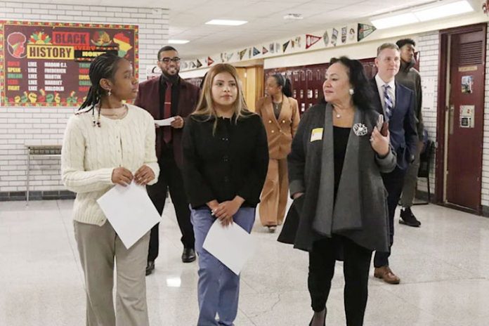 Dr. Betty A. Rosa, Commissioner of Education & President of the University of the State of New York, visited Mount Vernon High School and Mount Vernon STEAM Academy on Friday, October 17.