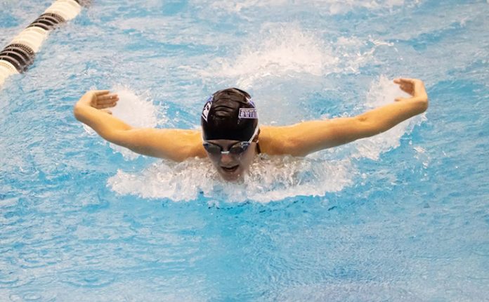 The Mount Saint Mary College Women's swimming won their meet against Lehman College on the road, with a final score of 111-52. Photo: Emily Gursky