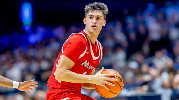 Justin Menard had 10 points, eight assists, seven rebounds, and five steals. Photo: Jeremy Miller