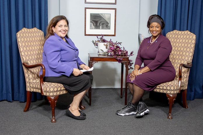In the final of a series of Domestic Violence Awareness Month events, Special Advisor to the County Executive on Women and Families Catherine Borgia conducted an interview with Letitia Gottashe about her experience of intergenerational family violence, and the process of getting that experience from pen to paper.