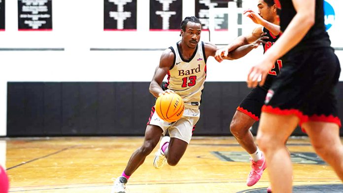 The Bard College men's basketball team could not withstand a strong second-half start by RIT, as the Raptors fell 83–66 on Saturday afternoon at the Stevenson Athletic Center. Photo: Reina Hoffman