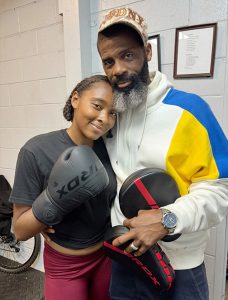 17-year-old Tyra Lane trains with her father Antwaun Hedgemond at Hook Elite Boxing Club.